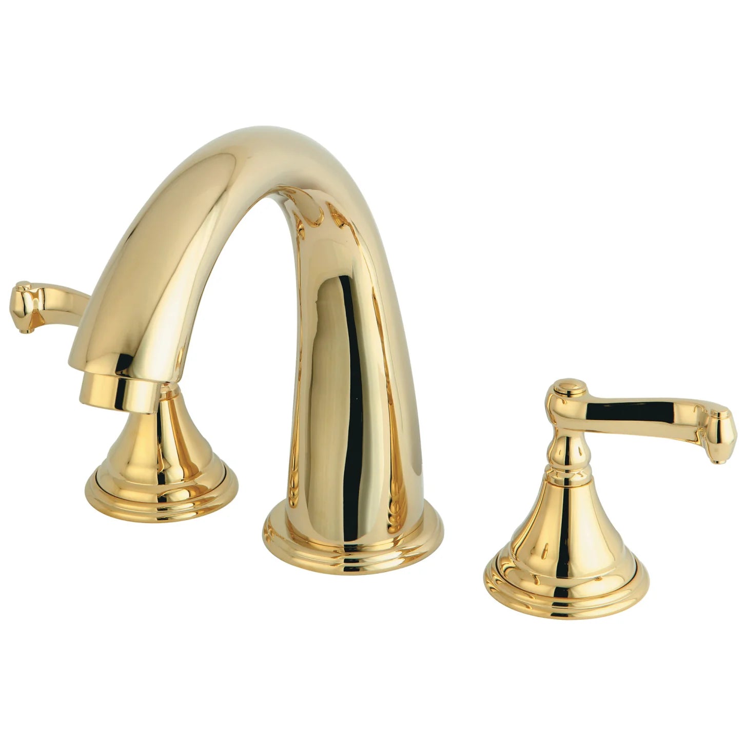Kingston - Tub Faucets - Royale KS536FL Two-Handle 3-Hole Deck Mount Roman Tub Faucet