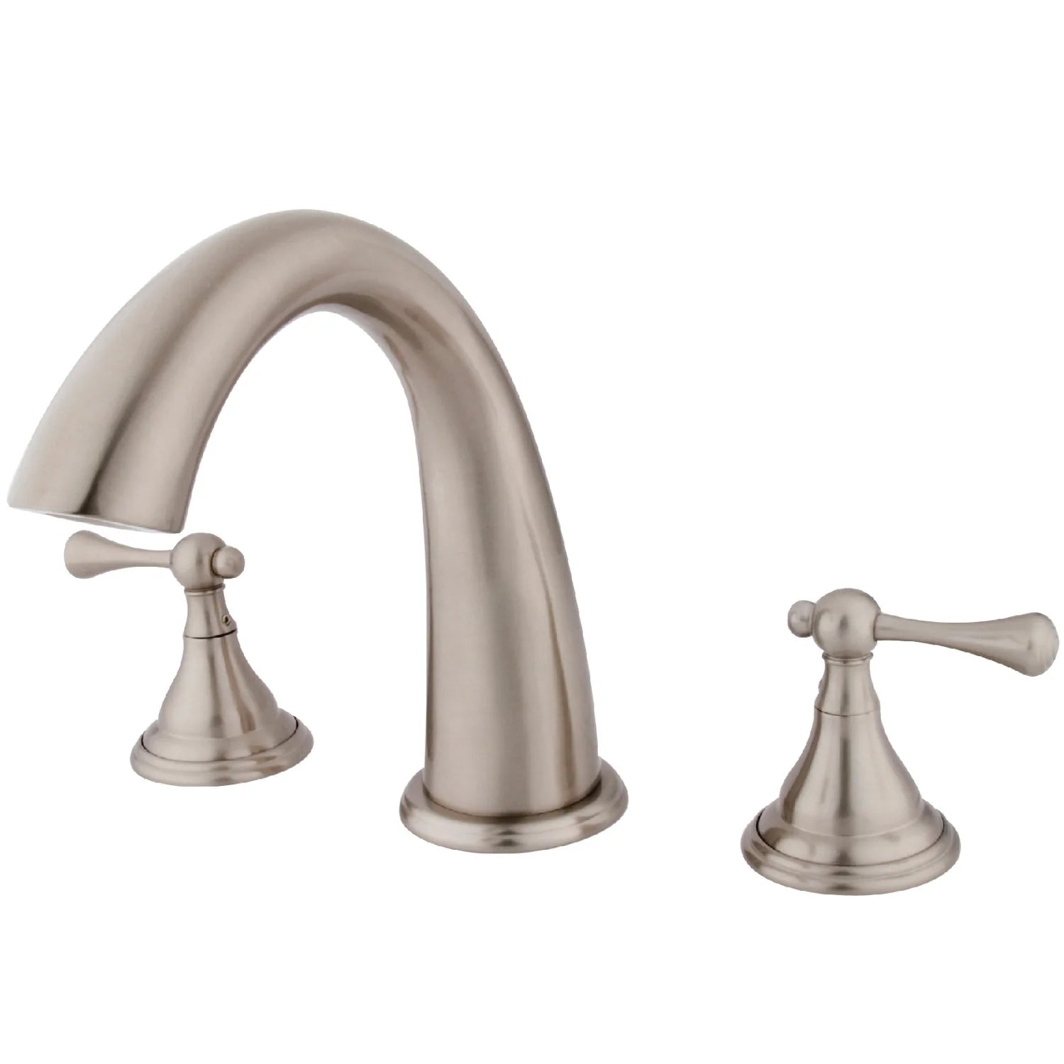 Kingston - Tub Faucets - Vintage KS536BL Two-Handle 3-Hole Deck Mount Roman Tub Faucet