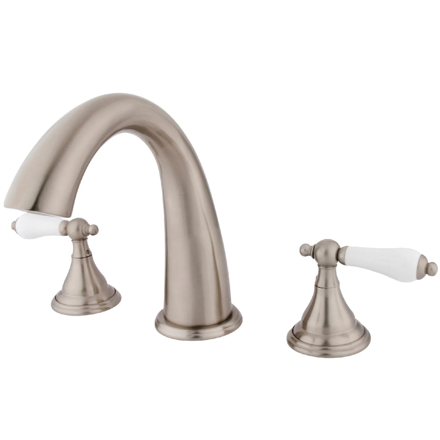 Kingston - Tub Faucets - Vintage KS536PL Two-Handle 3-Hole Deck Mount Roman Tub Faucet