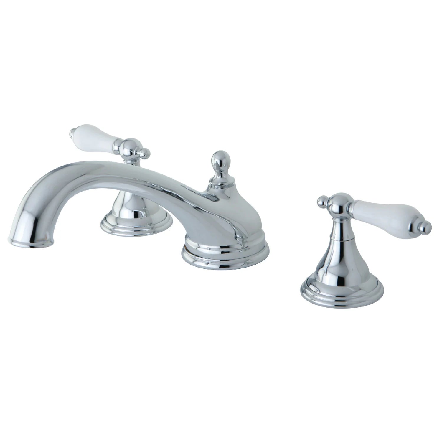 Kingston - Tub Faucets - Vintage KS553PL Two-Handle 3-Hole Deck Mount Roman Tub Faucet