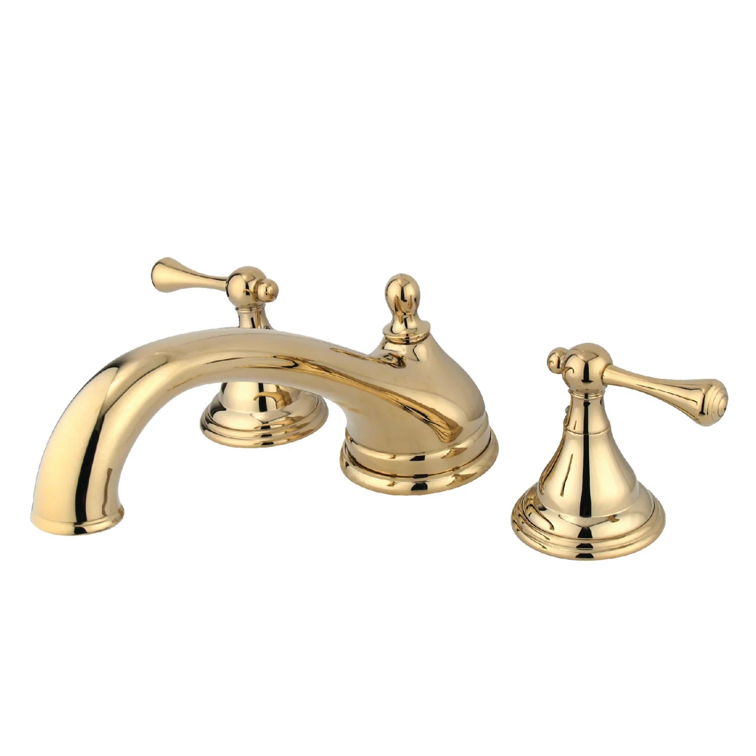 Kingston - Tub Faucets - Vintage KS553BL Two-Handle 3-Hole Deck Mount Roman Tub Faucet