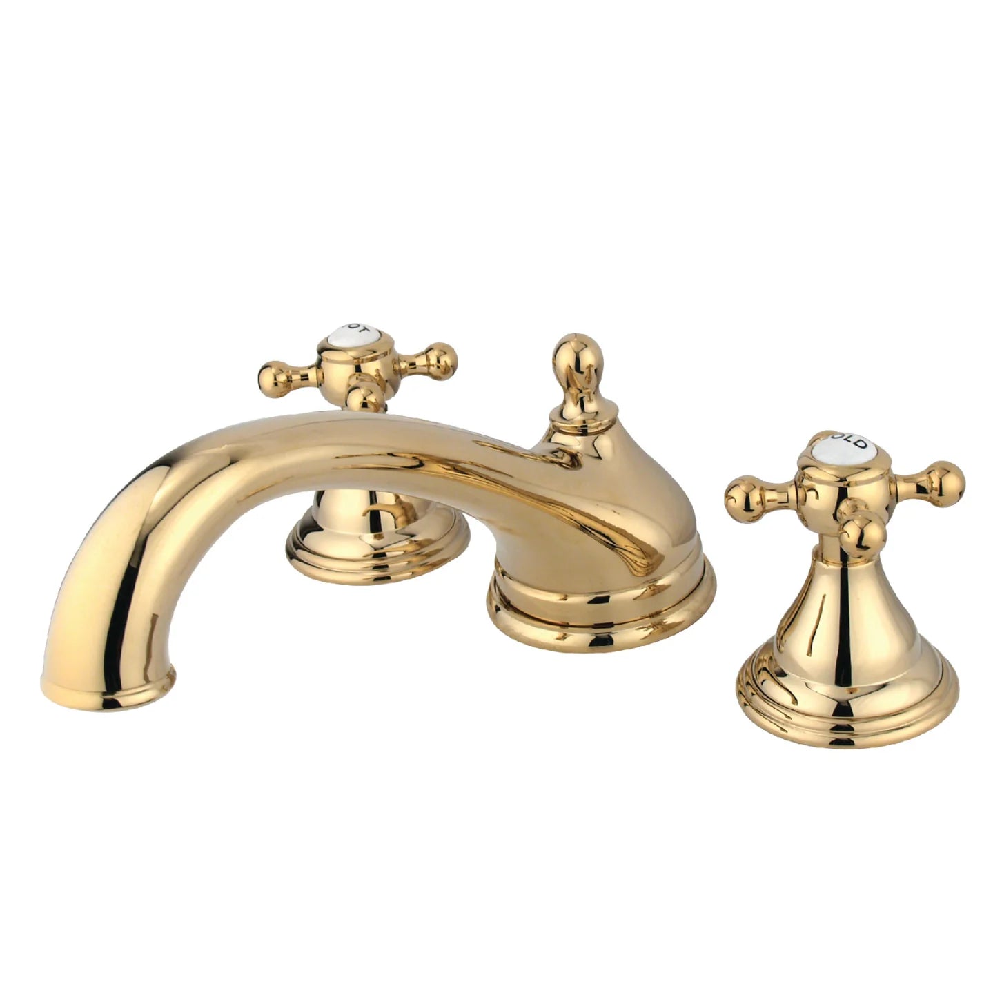 Kingston - Tub Faucets - Vintage KS553BX Two-Handle 3-Hole Deck Mount Roman Tub Faucet