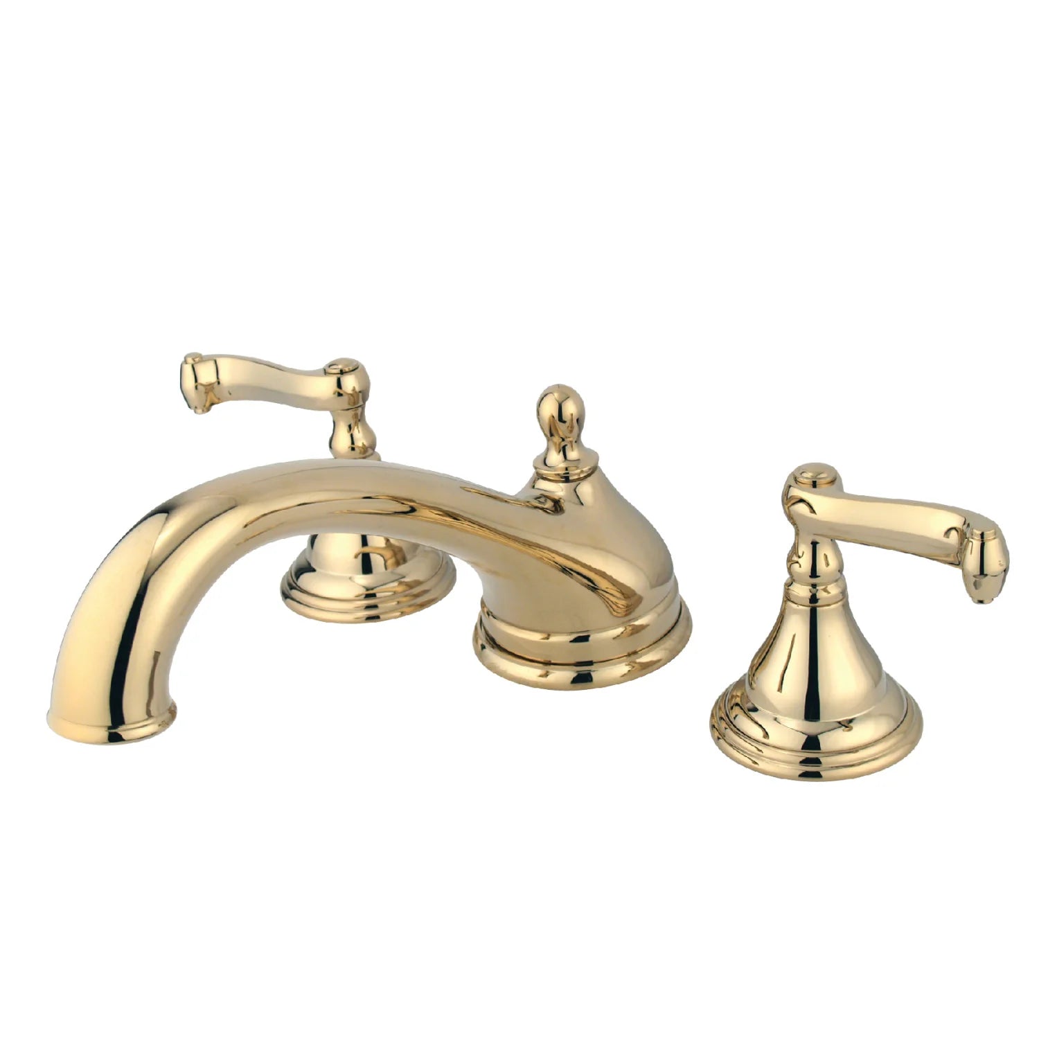 Kingston - Tub Faucets - Royale KS553FL Two-Handle 3-Hole Deck Mount Roman Tub Faucet