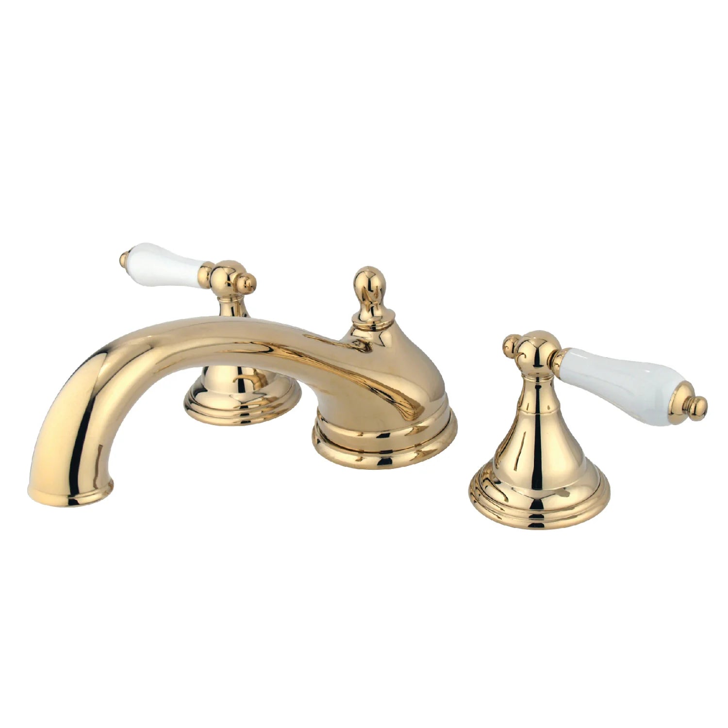 Kingston - Tub Faucets - Vintage KS553PL Two-Handle 3-Hole Deck Mount Roman Tub Faucet