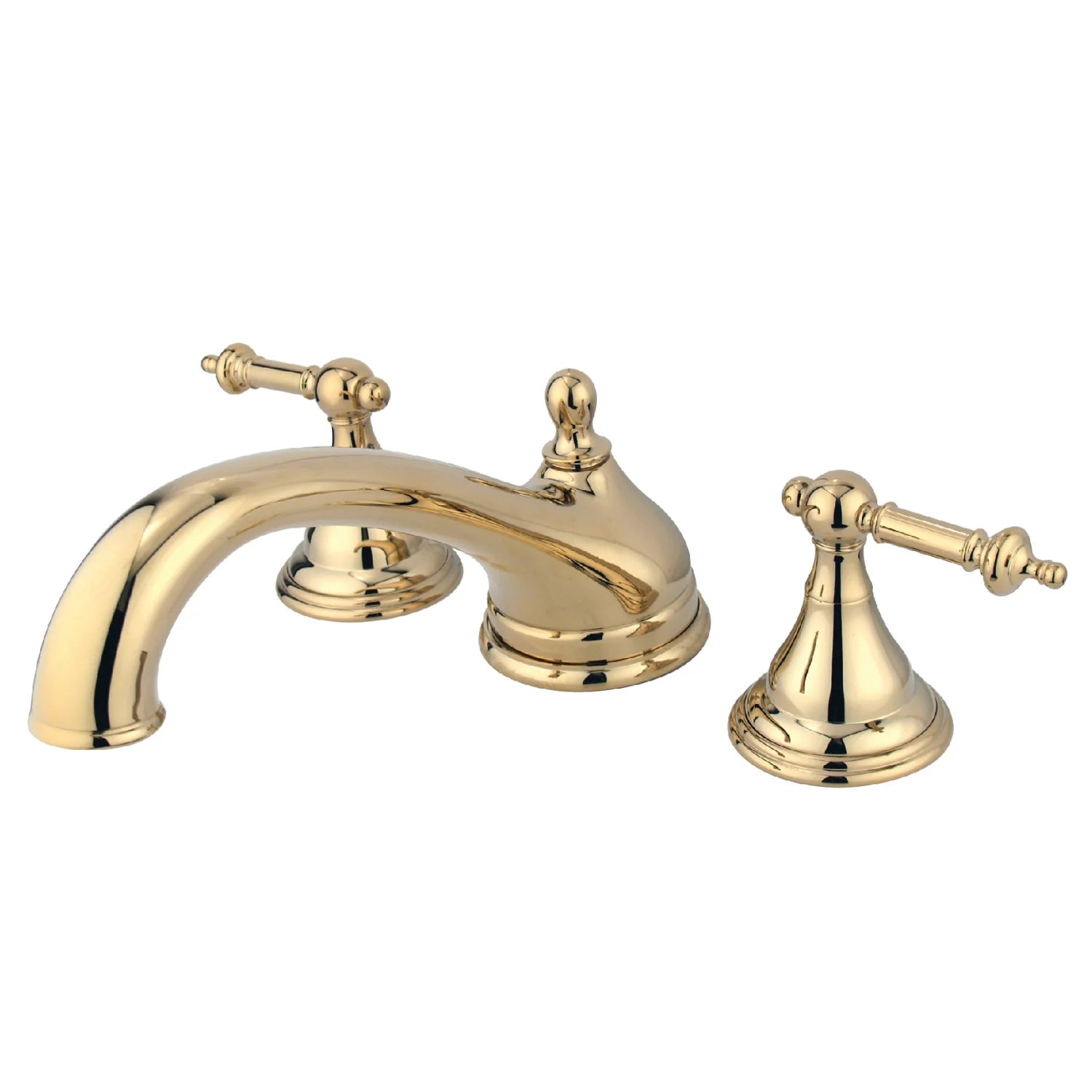 Kingston - Tub Faucets - Vintage KS553TL Two-Handle 3-Hole Deck Mount Roman Tub Faucet