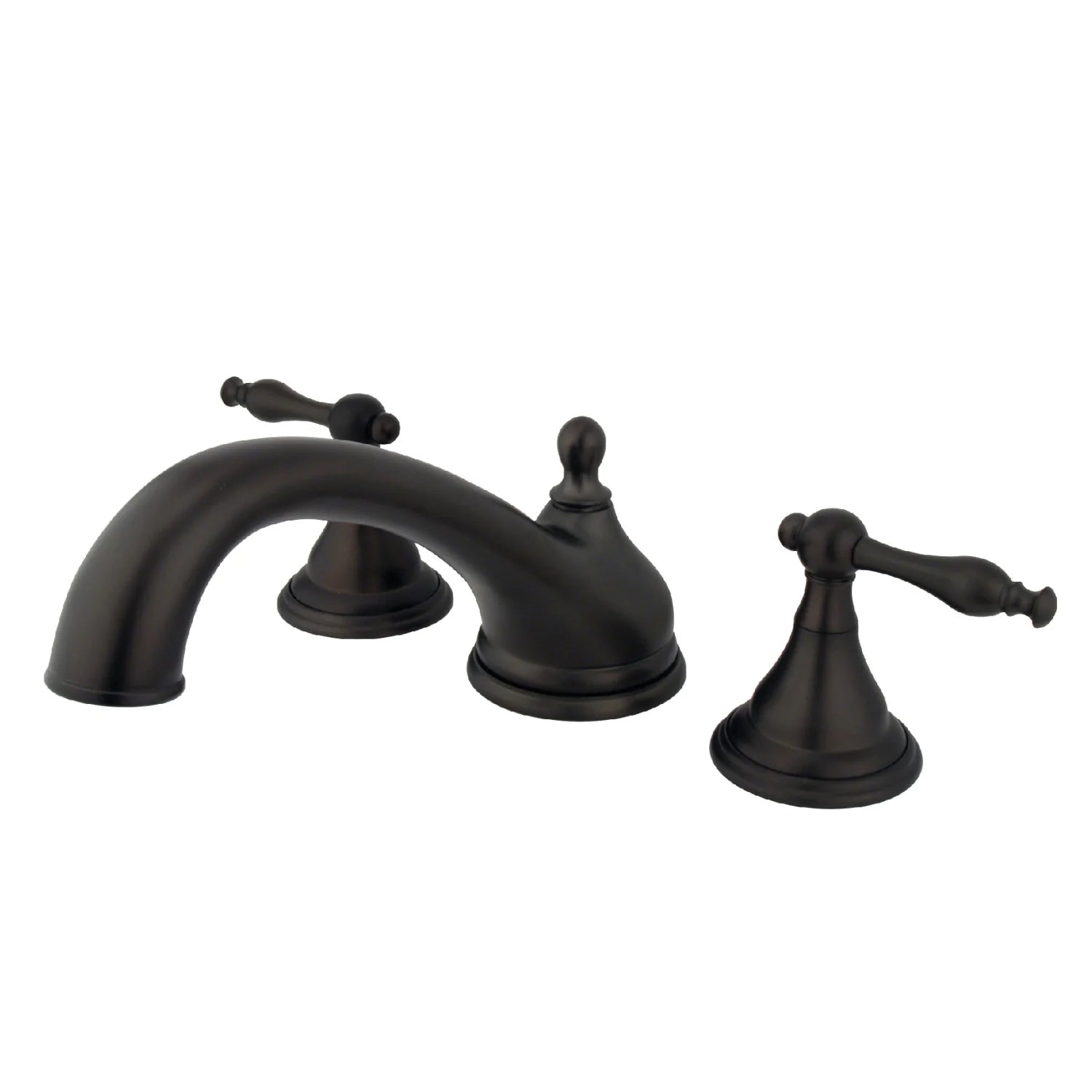 Kingston - Tub Faucets - Naples KS553NL Two-Handle 3-Hole Deck Mount Roman Tub Faucet