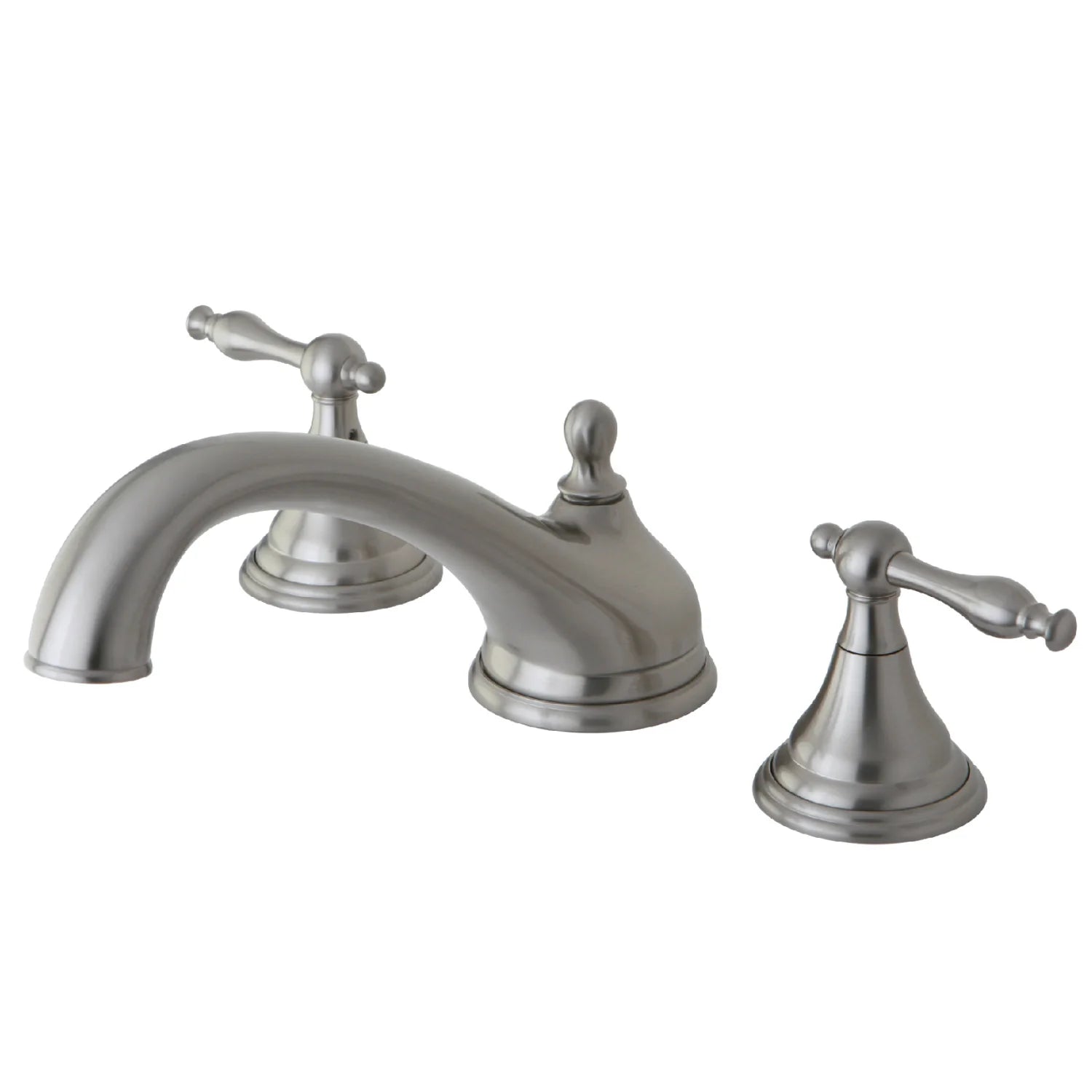 Kingston - Tub Faucets - Naples KS553NL Two-Handle 3-Hole Deck Mount Roman Tub Faucet