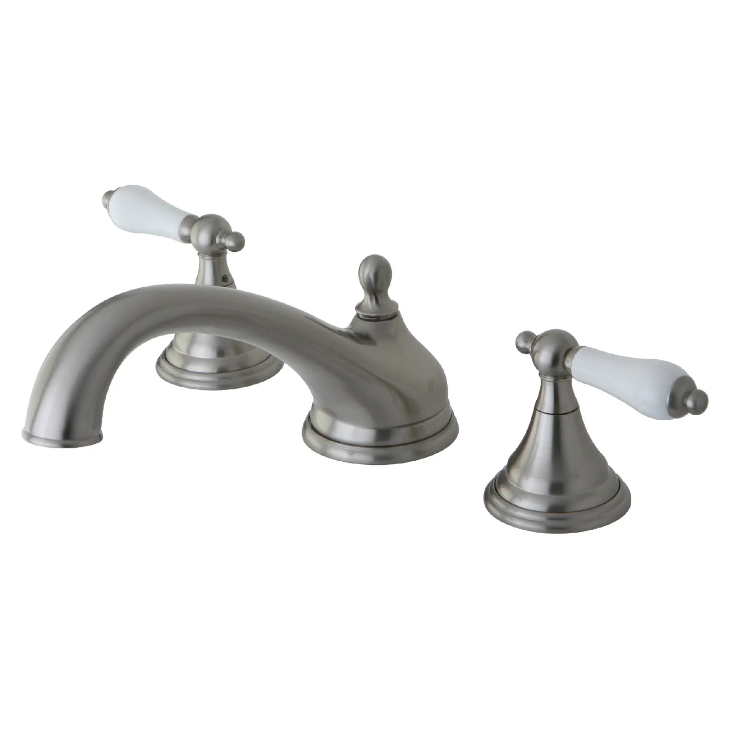 Kingston - Tub Faucets - Vintage KS553PL Two-Handle 3-Hole Deck Mount Roman Tub Faucet