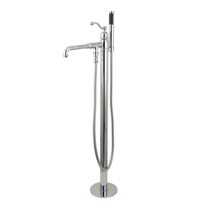 Kingston - Tub Faucets - English Country KS7030ABL Single-Handle 1-Hole Freestanding Tub Faucet with Hand Shower