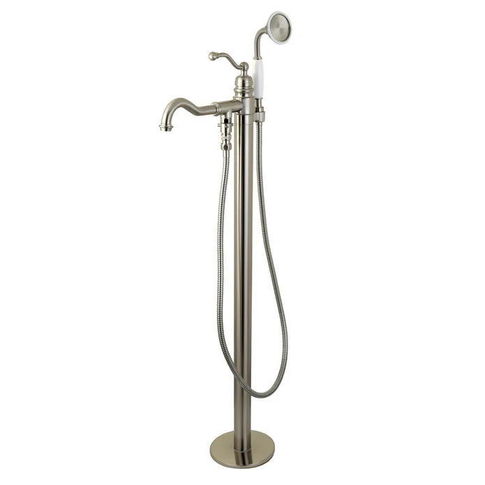 Kingston - Tub Faucets - English Country KS7130ABL Single-Handle 1-Hole Freestanding Tub Faucet with Hand Shower