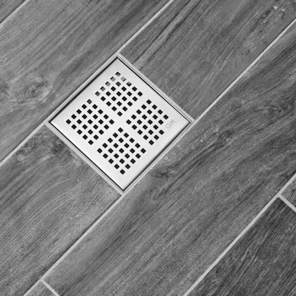 QM Drain Delmar KAI Center Square Shower Drain