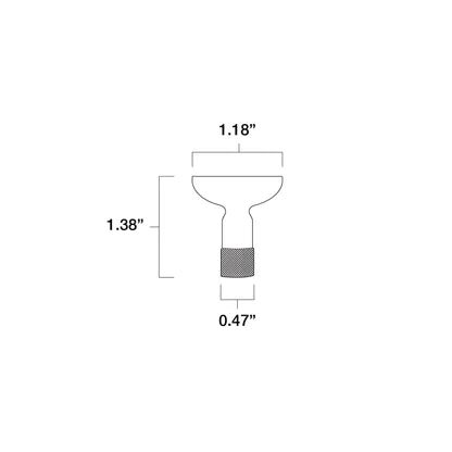 Hapny - Knurled Collection - K32 Cabinet Knob