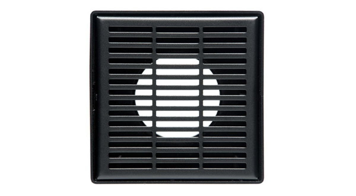 Infinity Drain - 4" x 4" Square Center Drain - LND 4 Slotted Pro Series Drain (Complete Kit)