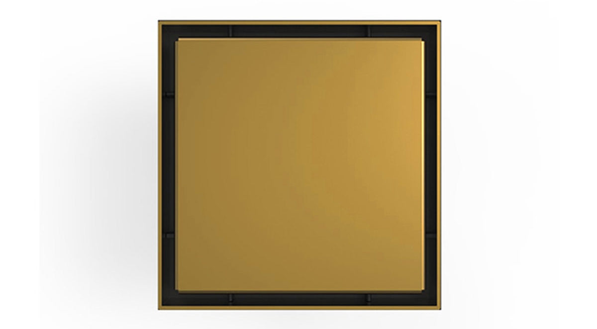 Infinity Drain - 5" x 5" Square Center Drain - LSD 5 Solid Pro Series Drain (Complete Kit)