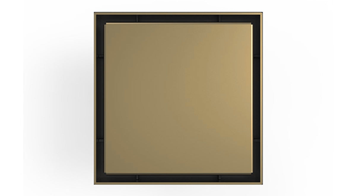 Infinity Drain - 5" x 5" Square Center Drain - LSD 5 Solid Pro Series Drain (Complete Kit)