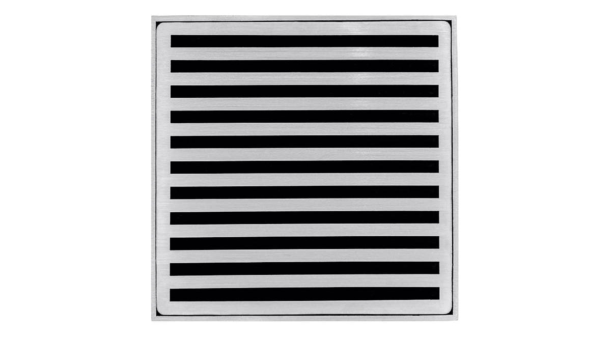 Infinity Drain - 5" x 5" Square Center Drain - ND 5 High Flow Lines Series Drain (Complete Kit)