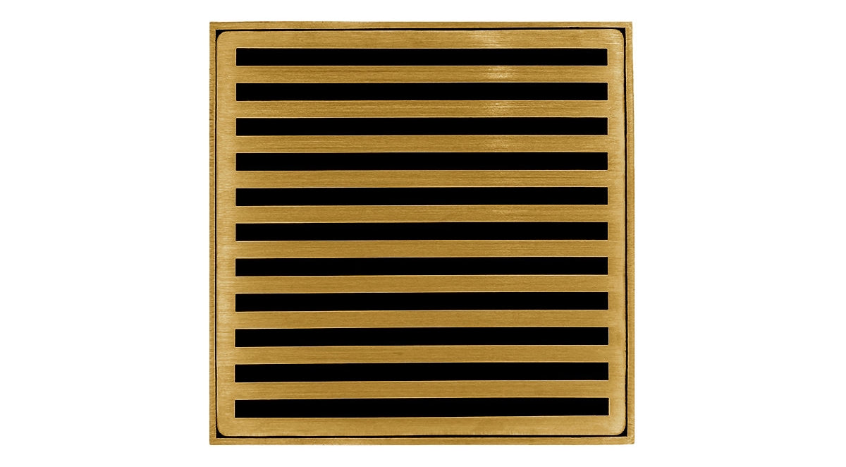 Infinity Drain - 5" x 5" Square Center Drain - ND 5 High Flow Lines Series Drain (Complete Kit)
