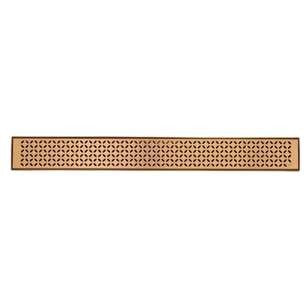 QM Drain Delmar Lotus Standard Linear Shower Drain