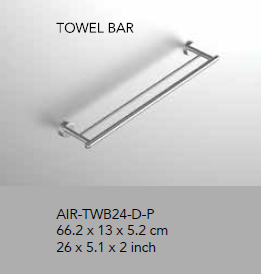 Neelnox - Collection Aire - Tower Bar Double - AIR-TWB24-D