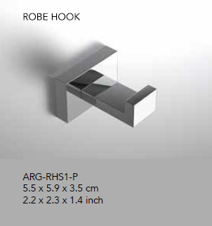 Neelnox - Collection Argyle - Robe Hook Single - ARG-RHS1