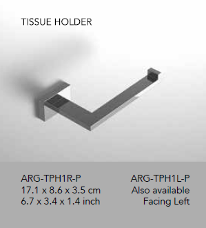 Neelnox - Collection Argyle - Tissue Paper Holder - ARG-TPH1R (right), ARG-TPH1L (left)