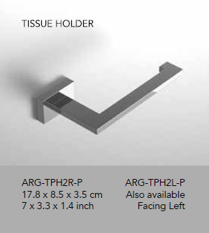 Neelnox - Collection Argyle - Tissue Paper Holder - ARG-TPH2R (right), ARG-TPH2L (left)