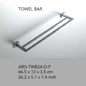 Neelnox - Collection Argyle - Tower Bar Double 24" - ARG-TWB24-D