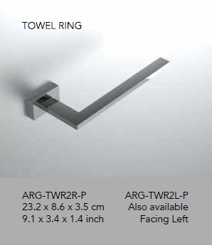 Neelnox - Collection Argyle - Towel Ring - ARG-TWR2R (right), ARG-TWR2L (left)