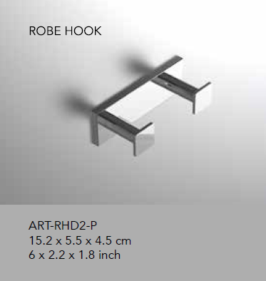 Neelnox - Collection Arte - Robe Hook Double - ART-RHD2