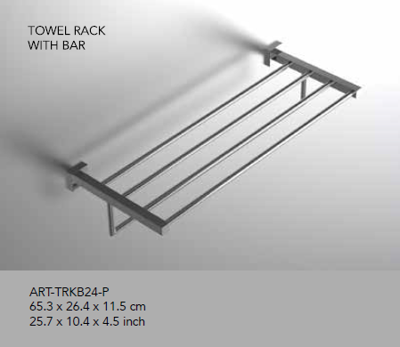 Neelnox - Collection Arte - Tower Rack with Bar 24" - ART-TRKB24