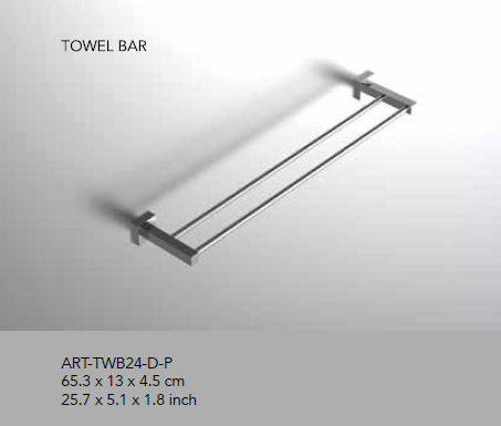 Neelnox - Collection Arte - Tower Bar Double 24" - ART-TWB24-D