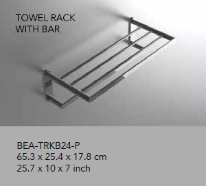 Neelnox - Collection Beaumont - Tower Rack with Bar 24" - BEA-TRKB24