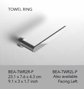 Neelnox - Collection Beaumont - Towel Ring - BEA-TWR2R (right), BEA-TWR2L (left)