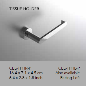 Neelnox - Collection Cello - Tissue Paper Holder - CEL-TPHR (right), CEL-TPHL (left)