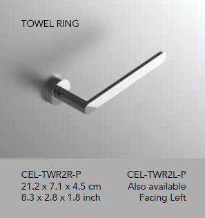 Neelnox - Collection Cello - Towel Ring - CEL-TWR2R (right), CEL-TWR2L (left)