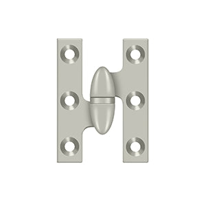 Deltana - Solid Brass Hinges - 2" x 1-1/2" Olive Knuckle Door Hinge (Each)