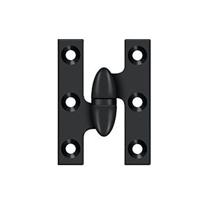 Deltana - Solid Brass Hinges - 2" x 1-1/2" Olive Knuckle Door Hinge (Each)