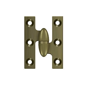 Deltana - Solid Brass Hinges - 2" x 1-1/2" Olive Knuckle Door Hinge (Each)