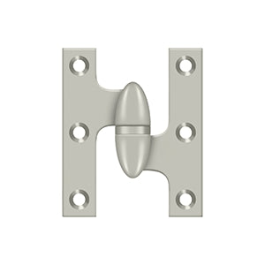 Deltana - Solid Brass Hinges - 2-1/2" x 2" Olive Knuckle Door Hinge (Each)