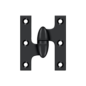 Deltana - Solid Brass Hinges - 2-1/2" x 2" Olive Knuckle Door Hinge (Each)