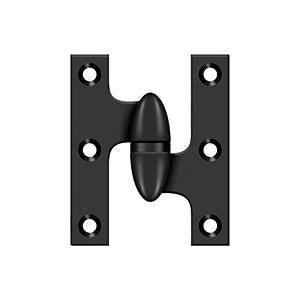 Deltana - Solid Brass Hinges - 2-1/2" x 2" Olive Knuckle Door Hinge (Each)