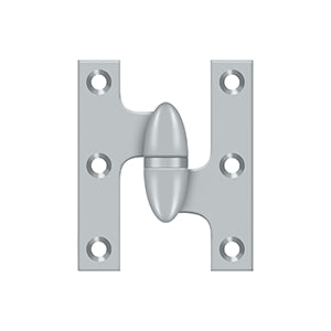 Deltana - Solid Brass Hinges - 2-1/2" x 2" Olive Knuckle Door Hinge (Each)