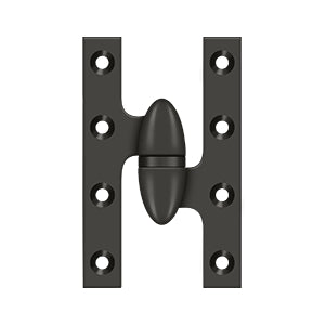 Deltana - Solid Brass Hinges - 5" x 3-1/4" Olive Knuckle Door Hinge (Each)