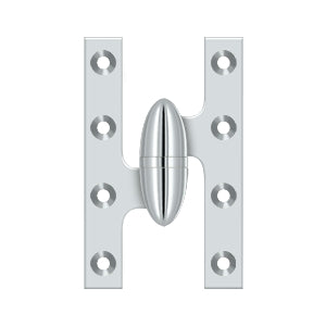 Deltana - Solid Brass Hinges - 5" x 3-1/4" Olive Knuckle Door Hinge (Each)