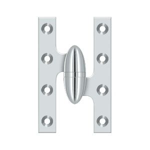 Deltana - Solid Brass Hinges - 5" x 3-1/4" Olive Knuckle Door Hinge (Each)