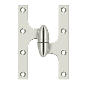 Deltana - Solid Brass Hinges - 6" x 4" Olive Knuckle Door Hinge (Each)