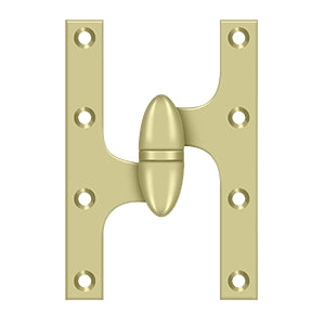 Deltana - Solid Brass Hinges - 6" x 4" Olive Knuckle Door Hinge (Each)