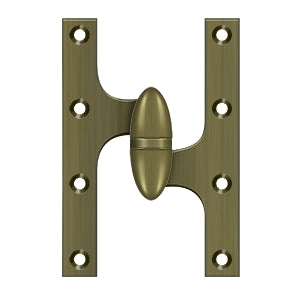 Deltana - Solid Brass Hinges - 6" x 4" Olive Knuckle Door Hinge (Each)