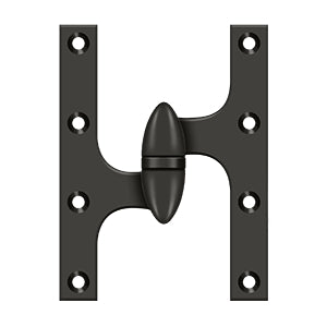 Deltana - Solid Brass Hinges - 6" x 4-1/2" Olive Knuckle Door Hinge (Each)