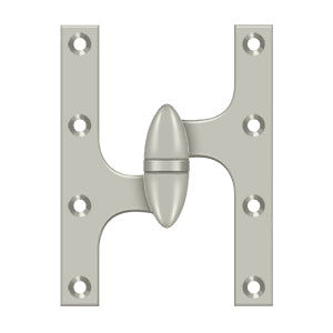 Deltana - Solid Brass Hinges - 6" x 4-1/2" Olive Knuckle Door Hinge (Each)